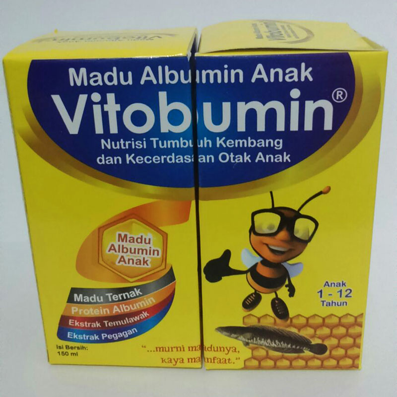 vitabumin Vitobumin madu albumin anak untuk tumbuh kembang dan kecerdasan anak